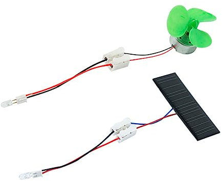 FUNNETOYU 1ensemble Générateur Éolien Solaire Kit Éducatif Scientifique pour Outil Apprentissage sur Énergie Renouvelable Expériences Pratiques Physique Et Électricité