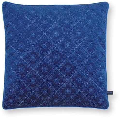 Pip Studio Cojín acolchado de margarita, 50 x 50 cm, color azul