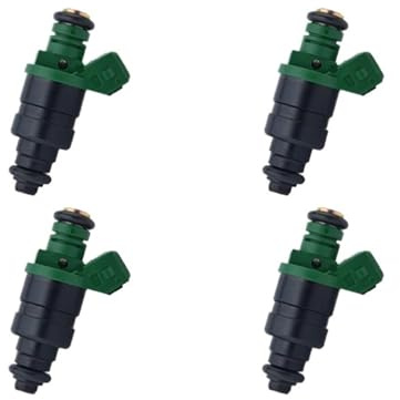 HCQAO 4 Stück Einspritzdüsen, kompatibel mit VW Polo 6N Bora 1J (1998–2005) und Vento Limousine (1991–1998), Teilenummer 037906031AA (Einspritzdüsen-Ersatzteil).