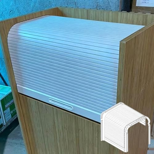 Xyrona Puerta Enrollable Puerta Enrollable Pequeña y Flexible, de 35 a 120 cm, Compacta para Armarios/Despensas, Ideal para Interiores y Exteriores. Repuesto Ahorra(H22xW41/55x105cm)
