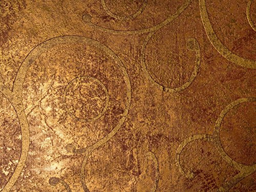 Marburg tapet guld brun metallic ornamental La Veneziana II sovrum eller vardagsrum tillverkad i Tyskland Design Premium 7724