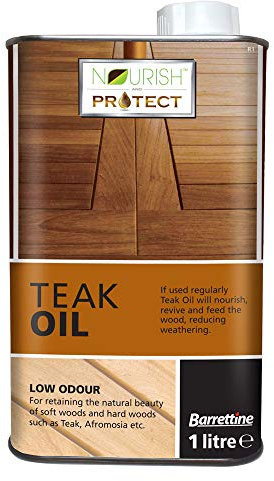 Nourish & protect Barrettine Teak Oil - 1L