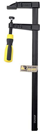 RHINO - Serre-joint à vis 80x400mm - Serre-joints à barres - Serre-joints à main - Serre-jointe dormant avec manche bi-matière - 80 x 400 mm - Garantie 5 ans