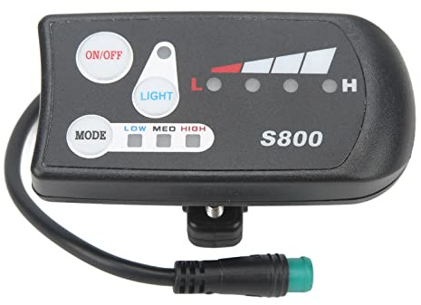 VBESTLIFE LCD Display Meter, Elektrofahrrad Bike Display Scooter S800 LED Display Meter mit Wasserdichtem Anschluss 36V 48V Universal