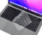CaseBuy Copertura ultra sottile per tastiera 2023 2022 2021 M3 M2 M1 Pro/Max Apple MacBook Pro 14 16 modello A2442 A2779 A2918 A2485 A2780 A2991 EU tastiera cover protettiva – trasparente