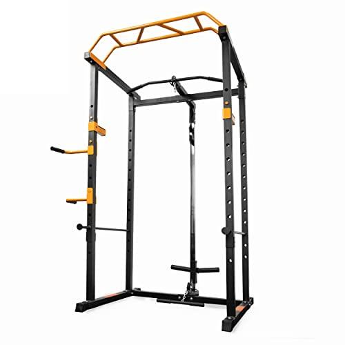 Phoenix Fitness Power Rack - Equipo de ejercicio multiusos para entrenamiento de fuerza y pesas, culturismo y entrenamientos de fitness, ideal para gimnasio en casa y uso comercial