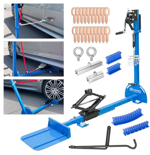 Helivivfy Car Sheet Metal Dent Repair Tool - Automotive Sheet Metal Repair Tools,PDR Tools with Pull Row and ot Pieces,3 in 1 PDR Dent Puller Kits