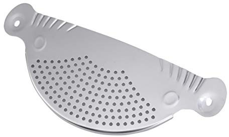 PRETYZOOM Égouttoir À Vaisselle Inox 32X13X0.2 Pouces Bac De Vidange Cuisine Acier Inoxydable Passoire Alimentaire Pour Égouttage Rapide Et Nettoyage Facile