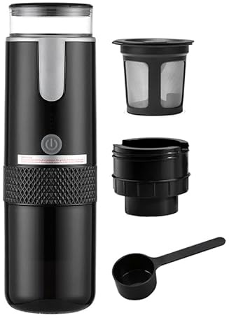 HSTYAIG Portable Espresso Machine Type-C Rechargeable Coffee Machine Mini Electric Powder Capsule Coffee Maker 15 Bar Pressure Suitable for Capsule & Coffee Powder for Camping, Travel, Outdoor, RV