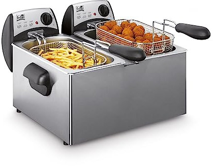 FRITEL freidora doble FR 1355M-DUO - con zona fría - 2x 3 litros - 2x 2000W