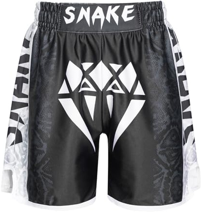 Runhomal Pantaloncini da boxe per bambini, MMA, Kic-Boxing, fitness, allenamento a combattimento, pantaloni corti sportivi, kick boxe, allenamento grafico, muay thai, combattimento 3-16 anni, Tipo A
