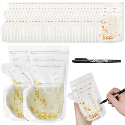 Muttermilchbeutel.30Stück. 250ml Muttermilch Aufbewahrung BagMilchbeutel für Muttermilch,Breast Milk Storage Bags,Milchbeutel für Muttermilch mit Ausgießer,Selbststehender,Kann Eingefroren Werden