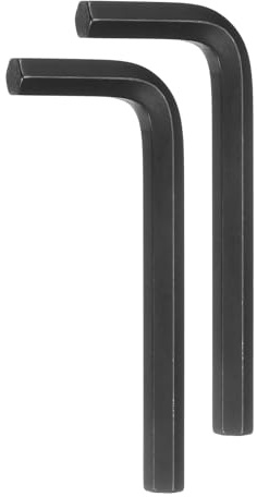 QUARKZMAN 2 Piezas de Llave Hexagonal de 9 mm, Llave Hexagonal en Forma de L de Acero Cromado Vanadio para Reparaciones en el Hogar, Color Negro