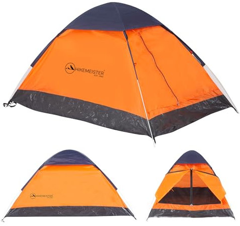 HikeMeister ® Camping Zelt Pop Up Zelt für 2 Personen Wurfzelt Wasserdicht, Winddicht und Atmungsaktiv Campingzelt Trekkingzelt Strandzelt Festival Zelt Angel Zelt- Inkl. Tragetasche (Model 3)