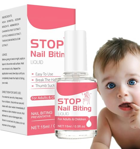 Smalto Amaro per Unghie 15 Ml Per Non Mangiare Le Unghie, Bambini