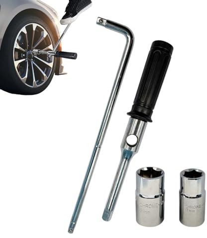 DzpKrka Clé à écrous, Outil De Démontage De Roue Avec Poignée Anti-Dérapante, Poignée Antidérapante Réductrice d'Effort pour Garage Camion Dépannage