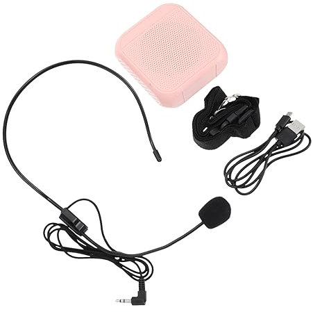 SWOOMEY Wireless Portable Voice Amplifier Multifunction Sound Speaker Small Wireless Speaker for Teachers Rose Gold Upgrade Version