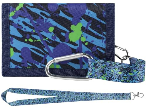 GmeDhc Geldbeutel für Jungen Mädchen und Kinder Halsband Haken, Portemonnaie Jungen Teenager, Neutrale