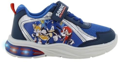 Leomil Sonic Sneakers Bambino Scarpe con Luci Bambino 28, Perfette per la Scuola e Il Tempo Libero, Blu