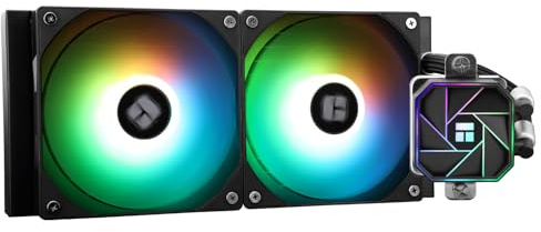 TR-Thermalright Aqua Elite 240 V3 Aio CPU Cooler-240mm Liquid Cooler,2x120mm ARGB Cooling Fan,Easy Installation,Compatible with AM5/AM4, LGA1851/1700/115X/1200/2011, Black