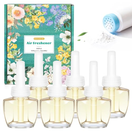 SCENTORINI Doftoljeflaska, påfyllning doft babypulver 6 st