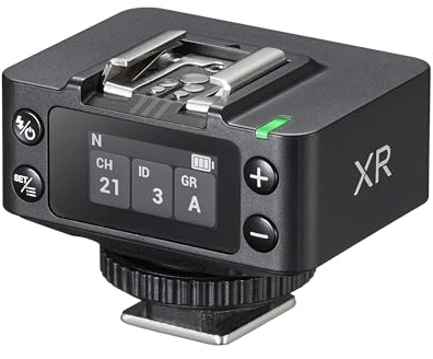 Godox XR Wireless Flash Receiver for Nikon for Canon Camera,2.4G TTL HSS Trigger with Built-in Lithium Battery, Wireless Sync Remote Flash Receiver