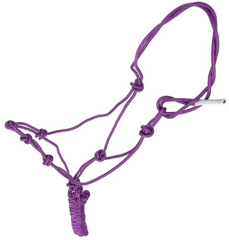 Abaodam Cabestro Práctico para Caballos Trenzado Nudo Rígido, Accesorio Resistente al Desgaste, Equipo Completo para Entrenamiento y Uso Profesional, Color Aleatorio,