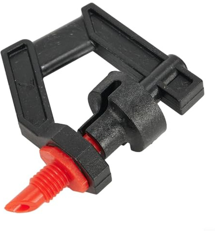 Confezione da 25 testine rotanti di tipo G per sistemi di irrigazione da giardino con ugelli nebulizzatori regolabili per alberi da frutto e arbusti, attrezzatura per irrigazione in colore nero