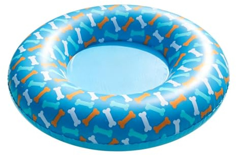 Flotteur d'eau pour animaux de compagnie – Tapis de bain léger en PVC, salon portable pour chiot, support flottant stable, dériveur à gonflage rapide | Lit flottant pour chiens de petite et moyenne ta