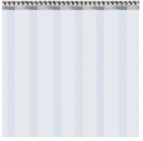 Vattentät PVC Frys dörrremsa - isolerad vinyltätning för lager och kylskåp - väderbeständig och energibesparande (180 x 230 cm/70,86 x 90,55 tum)