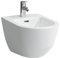 Laufen PRO Wand-Bidet, 1 Hahnloch, Eckventile innen, 360x530, ohne seitliches Loch für Wasseranschluss, Farbe: Pergamon - H8309520493021