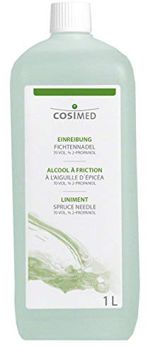 Sport-Tec cosiMed Einreibung Fichtennadel Massage Wellness Franzbranntwein 70% IPA, 1 L