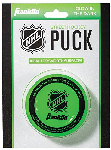 Franklin Streethockeypuck NHL Glow In The Dark Puck - Blister, Grün, 12226