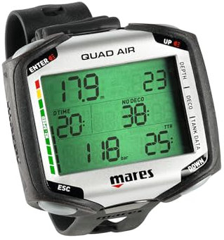 Mares 414169 Computer da Polso, Unisex – Adulto, Nero/Nero, Taglia Unica