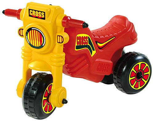 Dohany Rutscher Motorrad Fahrzeug Cross 1 Kinder Laufrad Lauflernrad Rot/Gelb