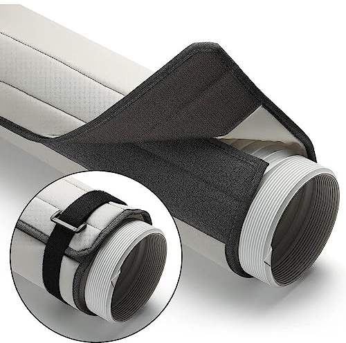 TURBRO Insulated Hose Cover with Adjustable Strips for Portable Air Conditioner, Fits for 5 & 5.9 Diameter Exhaust Hoses, Washable Cover for Exhaust Pipe Dust,Vent Hose