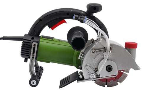 Mauernutfräse 1800W Schlitzmaschine Betonsäge Nass Nutfräser Sägetiefe: 0-37mm Sägebreite: 50mm, 133mm Diamant-Trennscheiben