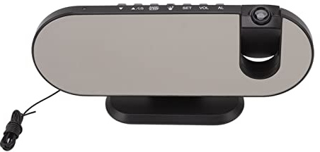 Locadence Projection Alarm Clock, USB Powered Mirror Display Design Clock, 180 Degree Rotation High Brightness LED Light Source Ceiling Digital Alarm Clock