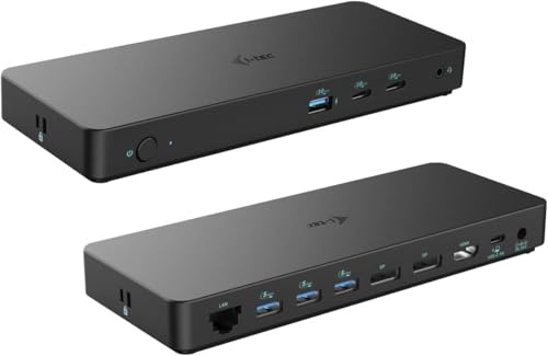 i-tec USB-C Triple Display Docking Station Gen 2 Pro mit Stromversorgung 100W - 2X DisplayPort, 1x HDMI, 2X USB-C, 4X USB