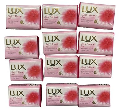 Soft Touch Beauty Soap Bar with SilkEssence & Rose Water 100g Pack of 12