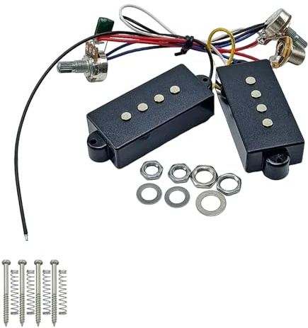 Pickup per basso elettrico Sostituzione Preamplificatore Basso Cablaggio Circuito Pickup 4 Corde Set di pickup per basso elettrico Accessorio per basso