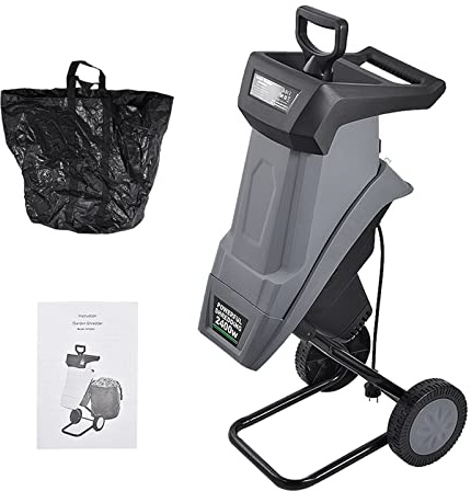 HT6533 Potente cippatrice for rami Frantoio elettrico Macchina for rompere 2400W Ramo di un albero Macchina for frantumazione Attrezzo da giardino(Branch Crusher)