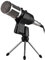 SUPVOX Microfono Professionale Condensatore con Reverberazione e per Broadcast Registrazioni e Voce Fuori Campo Nero