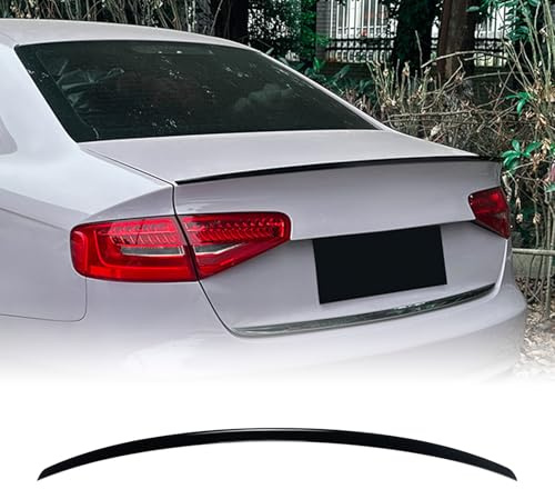 BaoHYeS Alerón Trasero de Maletero para Audi A4 S4 B8 2009-2016, Estilo S, Color Negro