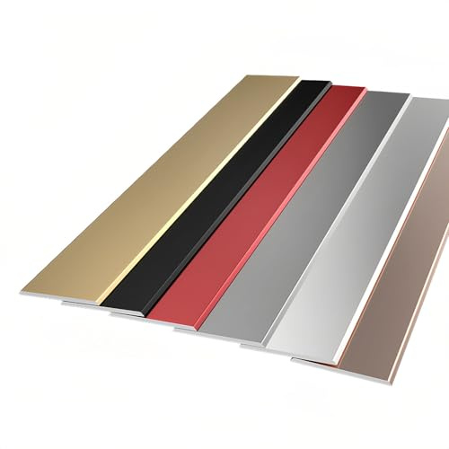 CMJYMX Perfil De Transición para Suelo Laminado, 90cm Tiras De Transición De Piso, Aluminio Anodizado, Tira De Umbral De Alfombra A Baldosa, Disponible En Varios Acabados(Gold,6cm)