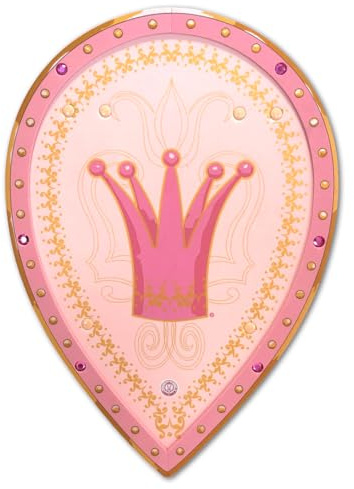Liontouch - Bouclier de la Reine Rosa pour Filles -3-8 Ans | Jouet Rose d'Imitation pour Enfants dans Un Style Médiéval | Armes Sûres & Armure de Bataille pour Déguisement, Cosplay & Costumes Royaux