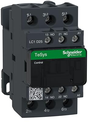 Schneider Electric TeSys D - AC Contactor, 400 V AC, 50/60 Hz, 3 Pole, 3NO, 25A, Fixed & DIN Rail Mounting, LC1D25V7