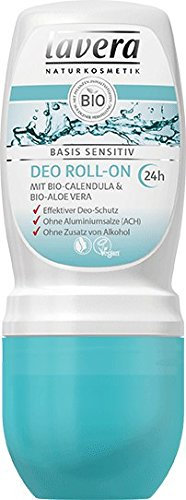 Lavera Deo Roll on basis sensitiv 2 x 50 ml im Doppelpack Schutz für empfindlich Haut