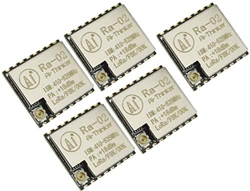 TECNOIOT 5 Stück Ra-02 SX1278 433 MHz drahtlose serielle Schnittstelle LoRa Spread Ra02