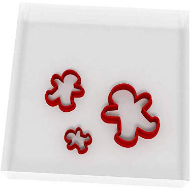 Mini/Tiny Gingerbread Man Set of 3 Value Fondant Cutter 1.5CM + 2CM + 3CM